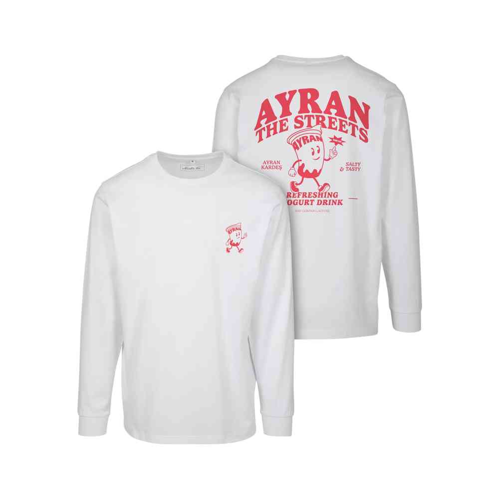 Mister Tee - Ayran The Streets Top à manches longues - Blanc